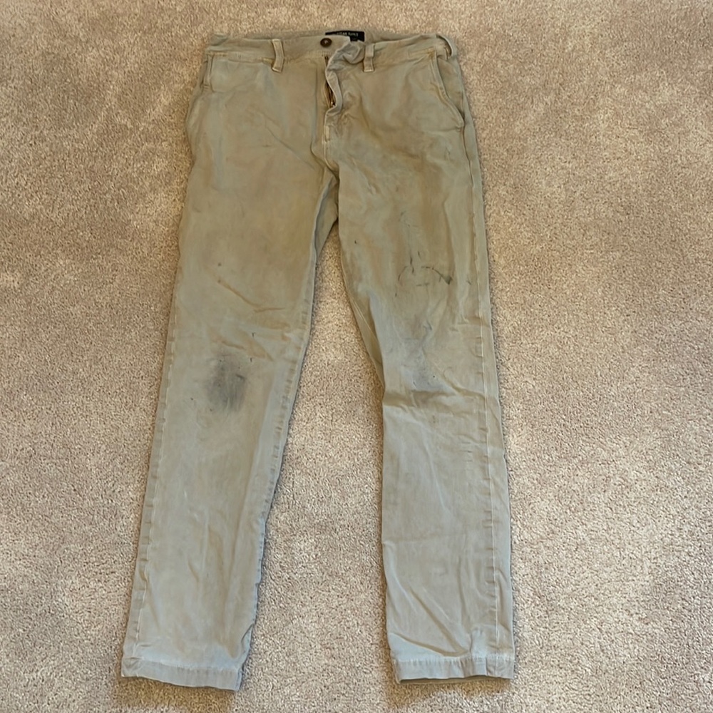 American Eagle 360 extreme-flex work khaki pants 28x30